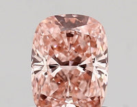 Ultimate 0.67 CT Cushion Shape Fancy Vivid Pink Color VVS1 Clarity Lab Grown Diamond For Same Sky