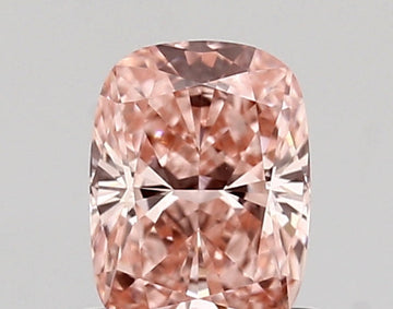 Ultimate 0.67 CT Cushion Shape Fancy Vivid Pink Color VVS1 Clarity Lab Grown Diamond For Same Sky
