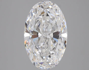 Luxury 4.11 CT Oval Shape D Color VVS1 Clarity Lab grown Diamond For Wedding  Ring
