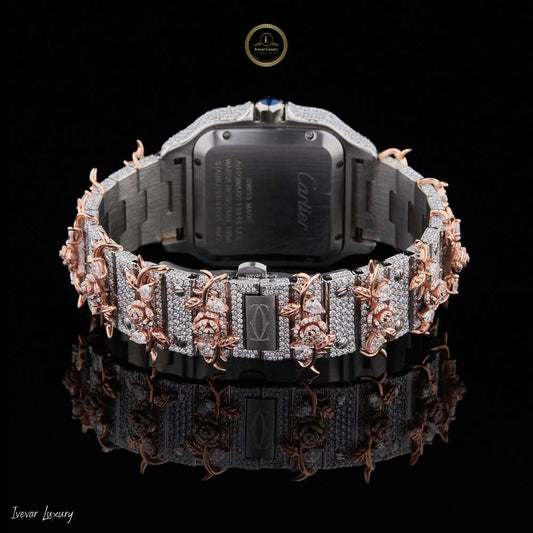Drip Hard: Ivevar’s Fully Iced Out Lab Diamond Watch