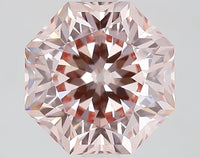 Beautiful Fancy Intense Pink Color VS1 Clarity 2.87 CT Antique Shape Moissanite Diamond For Cocktail Ring