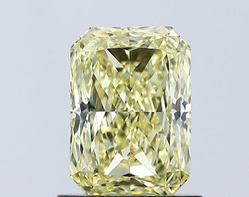Perfect VS1 Clarity 1.06 CT Radiant Shape Fancy Intense Yellow Color Moissanite Diamond For Gift Ring