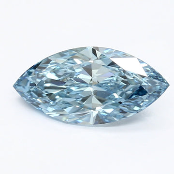 Trendy Marquise Shape Fancy Vivid Blue Color 1.16 CT VS1 Clarity Lab grown Diamond For Wedding Ring