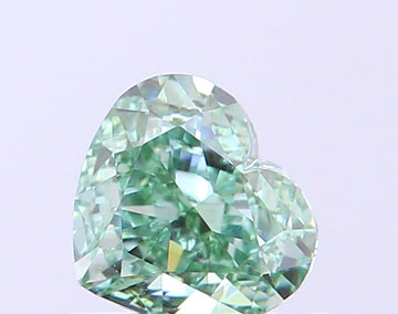 Dazzling Fancy Vivid Green Color VS1 Clarity 0.50 CT Heart Shape Moissanite Diamond For her Ring
