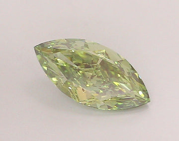 Bright VVS2 Clarity 1.24 CT Marquise Shape Fancy Vivid Green Color Lab grown Diamond For Custom Ring
