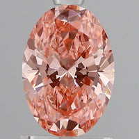 Stunning VVS2 Clarity 1.07 CT Oval Shape Fancy Vivid Pink Color Moissanite Diamond For Wedding Ring