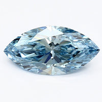 Experience Luxury 1.24 CT Marquise Shape Fancy Vivid Blue Color VS1 Clarity Lab grown Diamond For Ring