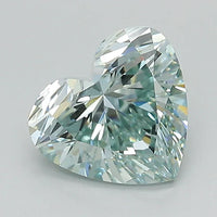 Luxury Of 1.53 CT Heart Shape Fancy Intense Green Color VS2 Clarity Moissanite Diamond For New Song