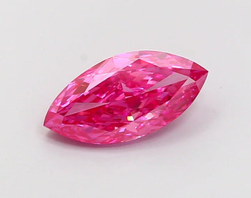 Beautiful Fancy Vivid Pink Color 1.35 CT Marquise Shape VVS2 Clarity Lab grown Diamond For Surprise Ring