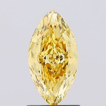 Latest Fancy Vivid Yellow Color VS1 Clarity 1.12 CT Marquise Shape Moissanite Diamond For Gift Ring