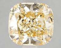 Stylish 2.02 CT Cushion Shape Fancy Intense Yellow Color VS2 Clarity Lab Grown Diamond For True Way
