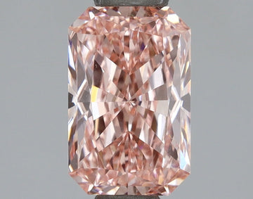 Sparkling Fancy Vivid Pink Color 1.15 CT Radiant Shape VS1 Clarity Moissanite Diamond For Birthday Ring