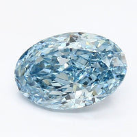 Excellent Oval Shape 1.41 CT Fancy Vivid Blue Color VS1 Clarity Moissanite Diamond For Anniversary Ring