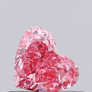 Timeless Heart Shape Fancy Vivid Pink Color 0.36 CT VVS2 Clarity Moissanite Diamond For Wedding Ring