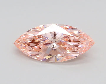 Stylish VS2 Clarity 1.01 CT Marquise Shape Fancy Intense Pink Color Moissanite Diamond For her Ring