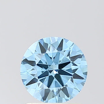 Unique choice 1.00 CT Round Shape Fancy Vivid Blue Color VS2 Clarity Lab Grown Diamond For Sweet Light