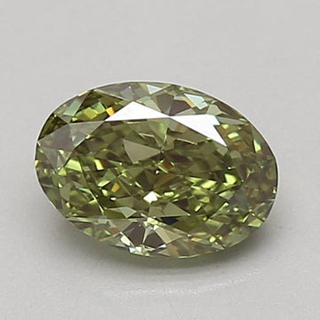 Brilliant Fancy Vivid Green Color 1.04 CT Oval Shape VS1 Clarity Moissanite Diamond For Birthday Ring