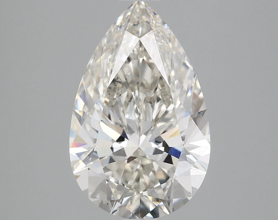 Fantastic 3.06 CT Pear Shape H Color VS1 Clarity Moissanite Diamond For Special One Ring