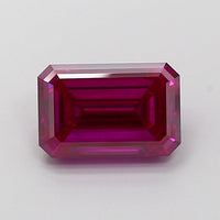 Perfect 2.21 CT Emerald Shape Fancy Deep Pink Color VS2 Clarity Moissanite Diamond For Custom Ring