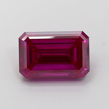 Perfect 2.21 CT Emerald Shape Fancy Deep Pink Color VS2 Clarity Moissanite Diamond For Custom Ring