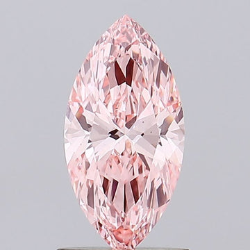 Classic 1.06 CT Marquise Shape Fancy Vivid Pink Color VS1 Clarity Moissanite Diamond For Wedding Ring