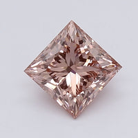 Fine 1.00 CT SI1 Clarity Princess Shape Fancy Vivid Pink Color Lab grown Diamond For Gift Ring
