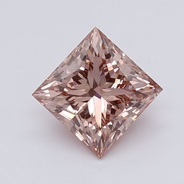 Fine 1.00 CT SI1 Clarity Princess Shape Fancy Vivid Pink Color Lab grown Diamond For Gift Ring