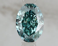 Great Oval Shape 1.10 CT Fancy Vivid Blue Green Color VS1 Clarity Moissanite Diamond For Special one Ring