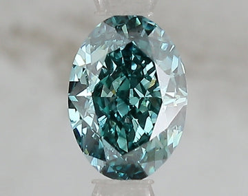 Great Oval Shape 1.10 CT Fancy Vivid Blue Green Color VS1 Clarity Moissanite Diamond For Special one Ring