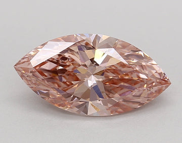 Latest Marquise Shape 1.78 CT Fancy Intense Pink Color VS2 Clarity Lab grown Diamond For Wedding Ring