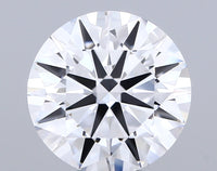 Brilliant 5.06 CT Round Shape D Color VS1 Clarity Lab Grown Diamond For Gold Light