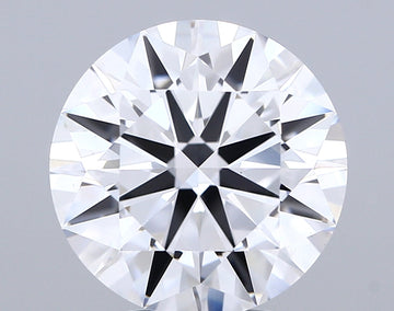 Brilliant 5.06 CT Round Shape D Color VS1 Clarity Lab Grown Diamond For Gold Light