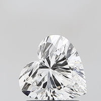 Classic VS1 Clarity 1.00 CT Heart Shape D Color Lab grown Diamond For Custom Ring