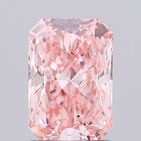 Stunning Radiant Shape Fancy Vivid Pink Color 1.15 CT VS2 Clarity Moissanite Diamond For Cocktail Ring