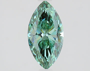 Bright Fancy Vivid Green Color VVS2 Clarity 1.22 CT Marquise Shape Moissanite Diamond For Birthday Ring