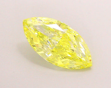 Classic 1.52 CT Marquise Shape Fancy Intense Yellow Color VS1 Clarity Lab grown Diamond For Cocktail Ring