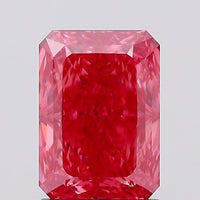 Perfect 1.60 CT Radiant Shape Fancy Vivid Pink Color VS1 Clarity Lab Grown Diamond For One Touch