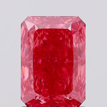 Perfect 1.60 CT Radiant Shape Fancy Vivid Pink Color VS1 Clarity Lab Grown Diamond For One Touch