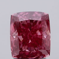 Classic 2.05 CT Cushion Shape Fancy Vivid Pink Color VS2 Clarity Lab Grown Diamond For Held Breath