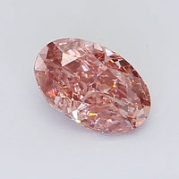 Sustainable VS2 Clarity 1.00 CT Oval Shape Fancy Intense Brown Pink Color Moissanite Diamond For Cocktail Ring
