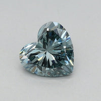 Excellent 0.32 CT Heart Shape Fancy Intense Green Color VVS2 Clarity Moissanite Diamond For Custom Ring
