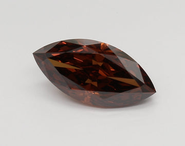 Elegant Fancy Vivid Orange Color VVS2 Clarity 2.29 CT Marquise Shape Lab grown Diamond For Birthday Ring