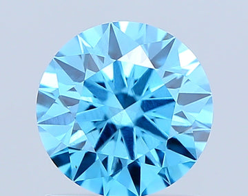 Luxury choice 1.01 CT Round Shape Fancy Vivid Blue Color VS2 Clarity Lab Grown Diamond For Still Flame