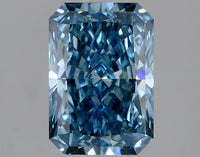 Cocktail 1.65 CT Radiant Shape Fancy Vivid Blue Color VS1 Clarity Lab Grown Diamond For One Touch
