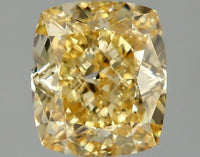 Luxury 2.07 CT Cushion Shape Fancy Intense Yellow Color VS2 Clarity Lab Grown Diamond For She Knows