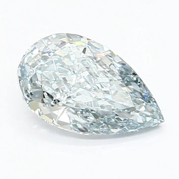 Fine 1.00 CT Pear Shape Fancy Greenish Blue Color VS1 Clarity Moissanite Diamond For Her Stillness