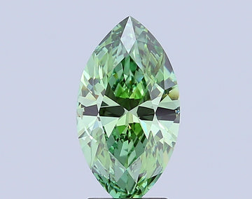 Premium 2.50 CT Marquise Shape Fancy Vivid Green Color VS1 Clarity Lab grown Diamond For Special one Ring