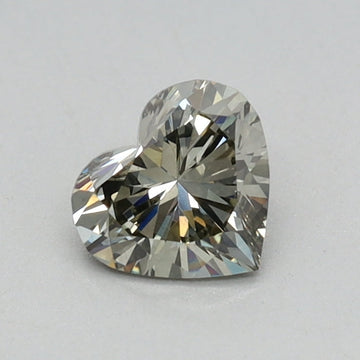 Minimalist Fancy Light Gray Green Color VS1 Clarity 0.35 CT Heart Shape Moissanite Diamond For Gift Ring