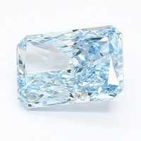 Cocktail 1.79 CT Radiant Shape Fancy Vivid Blue Color VS1 Clarity Lab Grown Diamond For One Touch