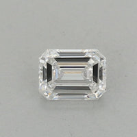Elegant Of 0.38 CT Emerald Shape D Color VS1 Clarity Lab Grown Diamond For Soft Glow
